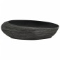 vidaXL Lavabo sobre encimera ovalado cerámica gris y negro 59x40x14 cm vidaXL Lavabo sobre encimera ovalado cerámica gris y negro 59x40x14 cm