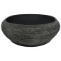 vidaXL Lavabo sobre encimera ovalado cerámica gris y negro 59x40x14 cm vidaXL Lavabo sobre encimera ovalado cerámica gris y negro 59x40x14 cm
