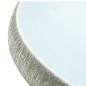 vidaXL Lavabo sobre encimera ovalado cerámica gris y azul 59x40x15 cm vidaXL Lavabo sobre encimera ovalado cerámica gris y azul 59x40x15 cm