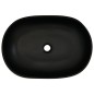 vidaXL Lavabo sobre encimera ovalado cerámica negro 59x40x14 cm vidaXL Lavabo sobre encimera ovalado cerámica negro 59x40x14 cm