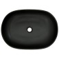vidaXL Lavabo sobre encimera ovalado cerámica gris y negro 59x40x14 cm vidaXL Lavabo sobre encimera ovalado cerámica gris y negro 59x40x14 cm