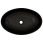 vidaXL Lavabo de encimera ovalado cerámica negro azul 56,5x36,5x13,5cm vidaXL Lavabo de encimera ovalado cerámica negro azul 56,5x36,5x13,5cm