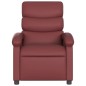 vidaXL Sillón reclinable de cuero sintético rojo tinto vidaXL Sillón reclinable de cuero sintético rojo tinto