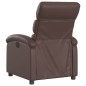 vidaXL Sillón reclinable de cuero sintético marrón vidaXL Sillón reclinable de cuero sintético marrón