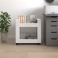 vidaXL Carrito de escritorio contrachapada blanco brillo 60x45x60 cm vidaXL Carrito de escritorio contrachapada blanco brillo 60x45x60 cm