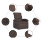 vidaXL Sillón reclinable de cuero sintético marrón vidaXL Sillón reclinable de cuero sintético marrón