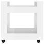 vidaXL Carrito de escritorio contrachapada blanco brillo 60x45x60 cm vidaXL Carrito de escritorio contrachapada blanco brillo 60x45x60 cm