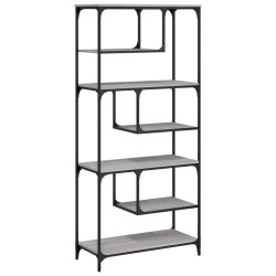vidaXL Estantería madera de ingeniería gris Sonoma 81x36x176 cm