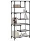 vidaXL Estantería madera de ingeniería gris Sonoma 81x36x176 cm vidaXL Estantería madera de ingeniería gris Sonoma 81x36x176 cm