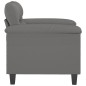 vidaXL Sillón de tela microfibra gris oscuro 60 cm vidaXL Sillón de tela microfibra gris oscuro 60 cm