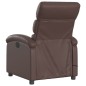 vidaXL Sillón de masaje reclinable cuero sintético marrón vidaXL Sillón de masaje reclinable cuero sintético marrón