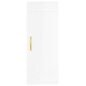 vidaXL Aparador alto madera contrachapada blanco brillo 34,5x34x180 cm vidaXL Aparador alto madera contrachapada blanco brillo 34,5x34x180 cm