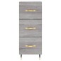vidaXL Aparador alto madera contrachapada gris Sonoma 34,5x34x180 cm