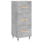 vidaXL Aparador de madera contrachapada gris hormigón 34,5x34x180 cm vidaXL Aparador de madera contrachapada gris hormigón 34,5x34x180 cm