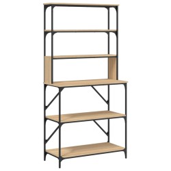 vidaXL Estantería cocina 6 niveles madera ingeniería roble 90x40x180cm