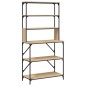 vidaXL Estantería cocina 6 niveles madera ingeniería roble 90x40x180cm