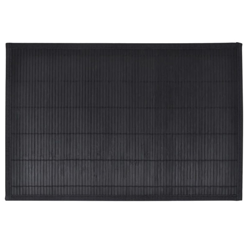 6 salvamanteles de bambú 30x45 cm negro 6 salvamanteles de bambú 30x45 cm negro