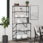 vidaXL Estantería cocina 6 niveles madera gris Sonoma 90x40x180 cm vidaXL Estantería cocina 6 niveles madera gris Sonoma 90x40x180 cm