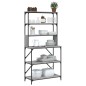 vidaXL Estantería cocina 6 niveles madera gris Sonoma 90x40x180 cm vidaXL Estantería cocina 6 niveles madera gris Sonoma 90x40x180 cm