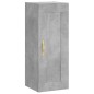 vidaXL Aparador de madera contrachapada gris hormigón 34,5x34x180 cm vidaXL Aparador de madera contrachapada gris hormigón 34,5x34x180 cm