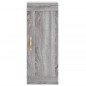 vidaXL Aparador alto madera contrachapada gris Sonoma 34,5x34x180 cm vidaXL Aparador alto madera contrachapada gris Sonoma 34,5x34x180 cm