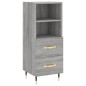 vidaXL Aparador alto madera contrachapada gris Sonoma 34,5x34x180 cm vidaXL Aparador alto madera contrachapada gris Sonoma 34,5x34x180 cm