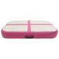 vidaXL Esterilla inflable de gimnasia con bomba PVC rosa 60x100x10 cm