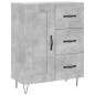vidaXL Aparador alto madera contrachapada gris hormigón 69,5x34x180 cm vidaXL Aparador alto madera contrachapada gris hormigón 69,5x34x180 cm
