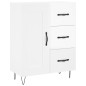vidaXL Aparador alto madera contrachapada blanco brillo 69,5x34x180 cm vidaXL Aparador alto madera contrachapada blanco brillo 69,5x34x180 cm