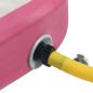 vidaXL Esterilla inflable de gimnasia con bomba PVC rosa 60x100x10 cm