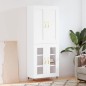 vidaXL Aparador alto madera contrachapada blanco 69,5x34x180 cm vidaXL Aparador alto madera contrachapada blanco 69,5x34x180 cm