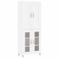 vidaXL Aparador alto madera contrachapada blanco 69,5x34x180 cm vidaXL Aparador alto madera contrachapada blanco 69,5x34x180 cm