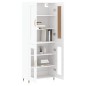 vidaXL Aparador alto madera contrachapada blanco 69,5x34x180 cm vidaXL Aparador alto madera contrachapada blanco 69,5x34x180 cm