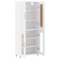 vidaXL Aparador alto madera contrachapada blanco 69,5x34x180 cm vidaXL Aparador alto madera contrachapada blanco 69,5x34x180 cm