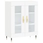 vidaXL Aparador alto madera contrachapada blanco 69,5x34x180 cm vidaXL Aparador alto madera contrachapada blanco 69,5x34x180 cm