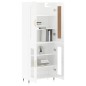vidaXL Aparador alto madera contrachapada blanco brillo 69,5x34x180 cm vidaXL Aparador alto madera contrachapada blanco brillo 69,5x34x180 cm