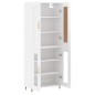 vidaXL Aparador alto madera contrachapada blanco brillo 69,5x34x180 cm vidaXL Aparador alto madera contrachapada blanco brillo 69,5x34x180 cm