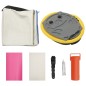 vidaXL Esterilla inflable de gimnasia con bomba PVC rosa 60x100x10 cm