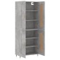 vidaXL Aparador alto madera contrachapada gris hormigón 69,5x34x180 cm vidaXL Aparador alto madera contrachapada gris hormigón 69,5x34x180 cm