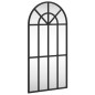 vidaXL Espejo de pared arco de hierro negro 30x60 cm vidaXL Espejo de pared arco de hierro negro 30x60 cm