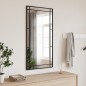 vidaXL Espejo de pared rectangular de hierro negro 50x100 cm vidaXL Espejo de pared rectangular de hierro negro 50x100 cm