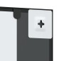 vidaXL Espejo de pared rectangular de hierro negro 50x100 cm vidaXL Espejo de pared rectangular de hierro negro 50x100 cm