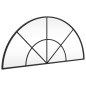vidaXL Espejo de pared arco de hierro negro 80x40 cm vidaXL Espejo de pared arco de hierro negro 80x40 cm