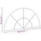 vidaXL Espejo de pared arco de hierro negro 80x40 cm vidaXL Espejo de pared arco de hierro negro 80x40 cm