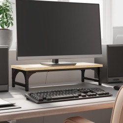 vidaXL Soporte de pantalla madera ingeniería roble Sonoma 55x23x14 cm
