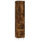 vidaXL Aparador de madera contrachapada roble ahumado 34,5x34x180 cm vidaXL Aparador de madera contrachapada roble ahumado 34,5x34x180 cm