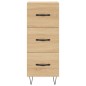 vidaXL Aparador de madera contrachapada roble Sonoma 34,5x34x180 cm vidaXL Aparador de madera contrachapada roble Sonoma 34,5x34x180 cm