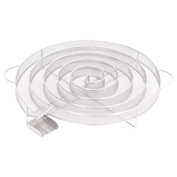 vidaXL Generador de humo frío redondo acero inoxidable 33,5 cm