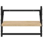 vidaXL Estantes de pared con barras 2 uds roble Sonoma 40x25x30 cm