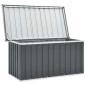 vidaXL Caja de almacenaje para jardín gris 129x67x65 cm vidaXL Caja de almacenaje para jardín gris 129x67x65 cm